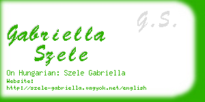 gabriella szele business card